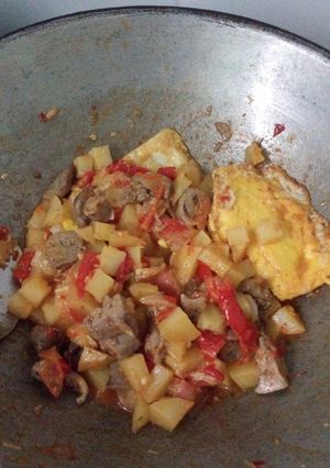 Foto resep Sambel goreng kentang telur ati 👌👌