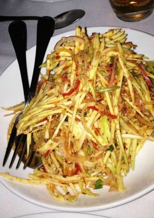 A picture of Malaysian Kerabu Mangga (Manggo Salad).