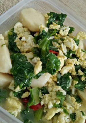 Foto resep Sawi Telur Orek No MSG