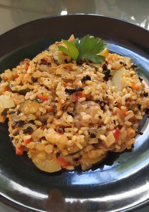 Una foto de Arroz meloso con trufa