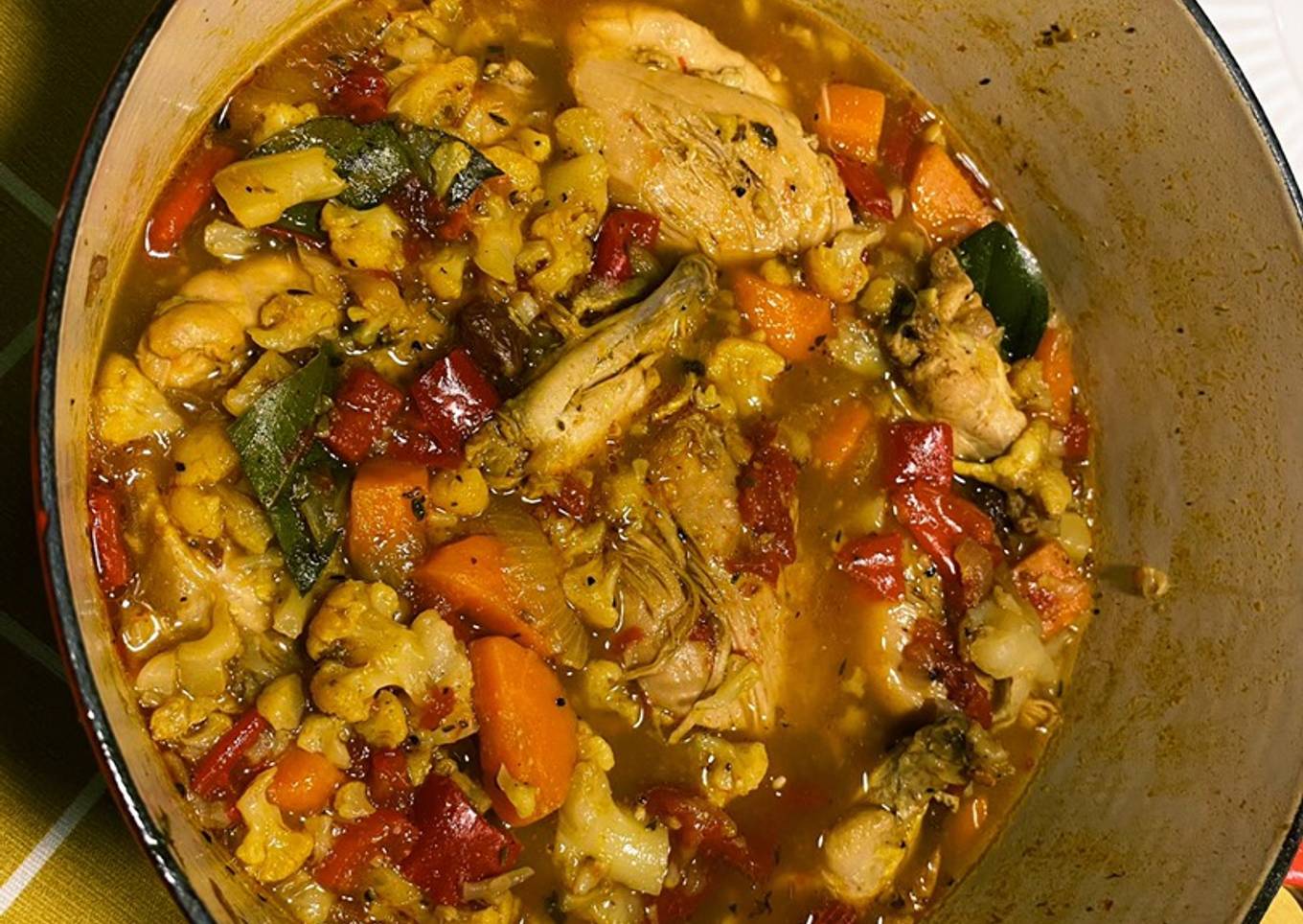Guiso de pollo versionado