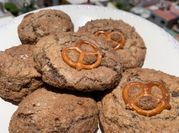 Una foto de galletas integrales dulces