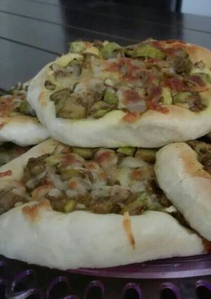 صورة لوصفة بيتزا الكوسا