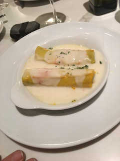 Una foto de Canelones del cocido con creps 🥞 y bechamel ligera 😜