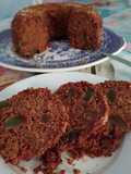 Budín sin azúcar añadido, de remolacha y frutas