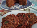 Budín sin azúcar añadido, de remolacha y frutas