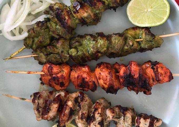 Tri Color Chicken Kebab