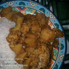 A picture of Aloo Gobi in Slow Cooker (Potato and Cauliflower Curry).