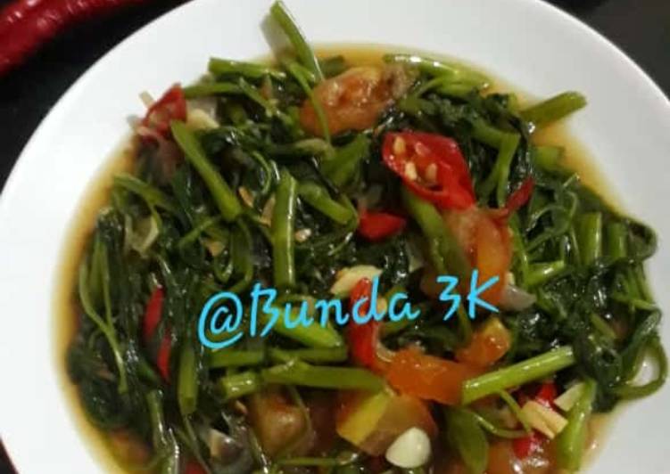 Resep Tumis kangkung ebi Anti Gagal