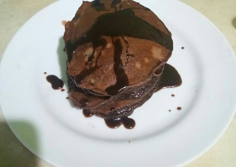 Pancake choco banana lembut