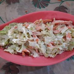 Coleslaw salad A picture of Coleslaw salad.