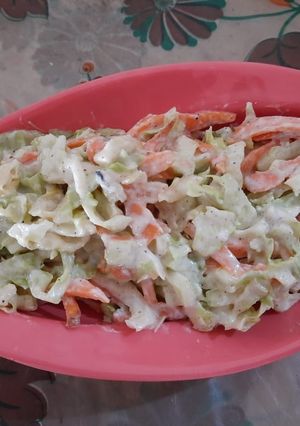 A picture of Coleslaw salad.