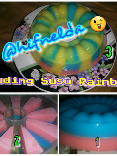 Foto resep Puding Susu Rainbow