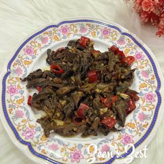 A picture of Fresh Oyster Mushroom Stir Fry.