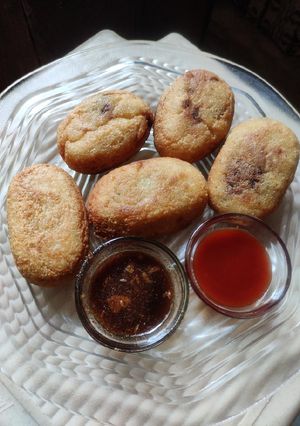 A picture of सूजी की टिक्की.