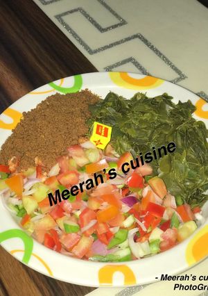 A picture of Kwadon Zogale (Moringa Salad).