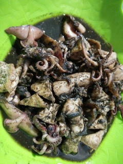 Foto resep Oseng cumi kuah hitam