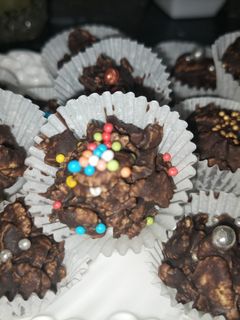 صورة لوصفة حلوى الكورن فليكس بالشوكولاتة