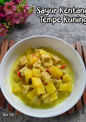 Foto resep Sayur Kentang Tempe Kuning