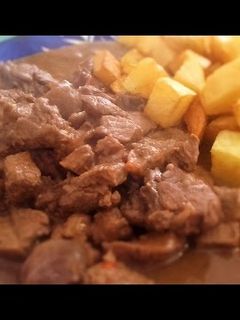 Una foto de Jabalí estofado