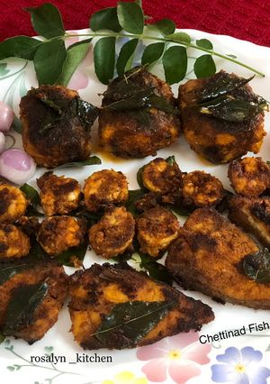 A picture of Chettinad Fish Fry.