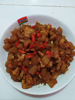 Foto resep Oseng kikil tempe