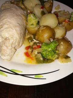 Una foto de Baby papas salteadas