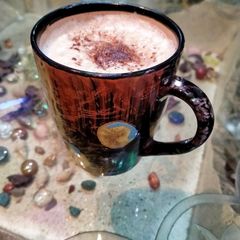 A picture of Foamy creamy coffee.