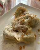 Tortellini de carbonara, setas y lima, rellenos de acelgas, cacahuete, aceituna, mozzarella