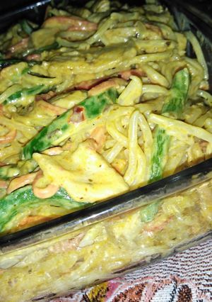 A picture of Creamy Fajita pasta.