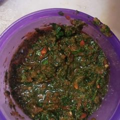 A picture of Mint sweet chutney.