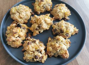 Une photo de Cookies aux corn flakes et aux pépites de chocolat