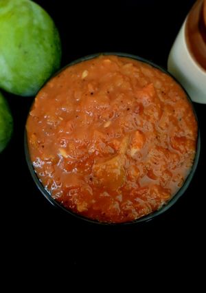 A picture of Sweet raw mango pickle.