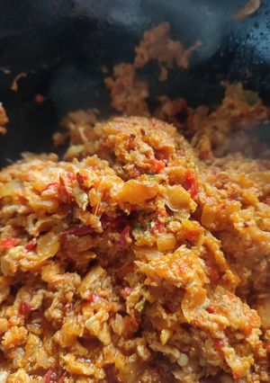 A picture of Egg stew or Sauce.