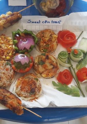 A picture of Sweet corn toast.