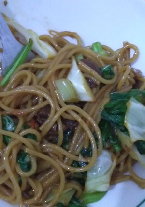 Foto resep Stir-fried Spaghetti (Spageti Goreng)