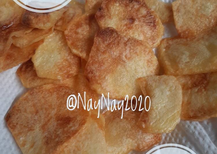 Mudah Cepat Memasak Keripik Kentang (Potato Chip) Ala Warteg