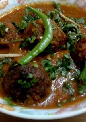 A picture of Pumpkin kofta curry.
