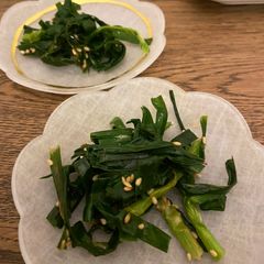 A picture of Chinese chives side dish - 5 mins cooking.