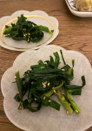 A picture of Chinese chives side dish - 5 mins cooking.