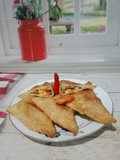 Roti tawar goreng isi sayur