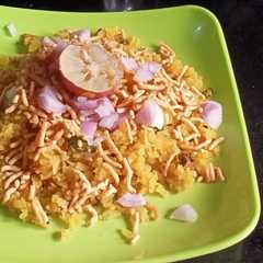 A picture of पोहा (poha recipe in Hindi).