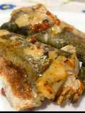 Merluzzo al Forno con Pomodorini Freschi e Olive Verde