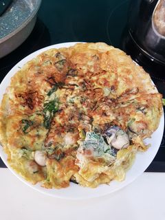 Hình của món Hàu chiên trứng thơm bổ không tanh.