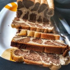 A picture of Leopard print bread.
