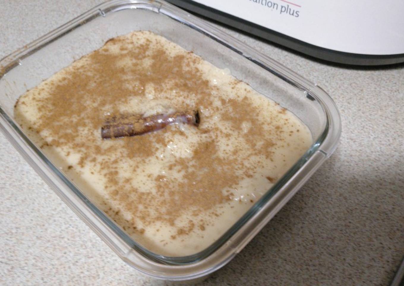 Arroz con leche de soja cremoso al aroma de naranja en MC Plus