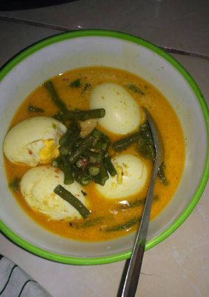 Foto resep Telur kacang santan..