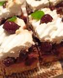 Pudingos habos meggyes linzer