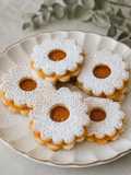 Puha low carb linzer Fibriya Péksütemény Rostmixből – cukormentes, gluténmentes keto süti