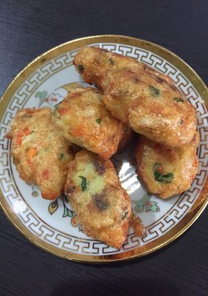 Foto resep Perkedel kentang plus daging+telur bebek+wortel